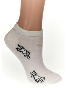 AURA.VIA Detské biele ponožky CATY