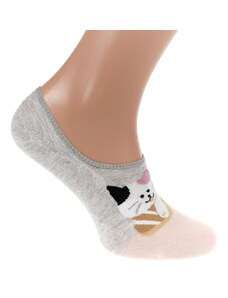 AURA.VIA Sivo-ružové ponožky DOMIS