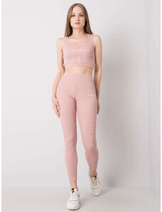 Fashionhunters Pink sports set Sue FOR FITNESS