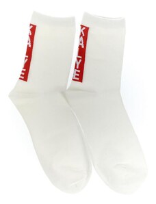JOHN-C Pánske biele ponožky KALE