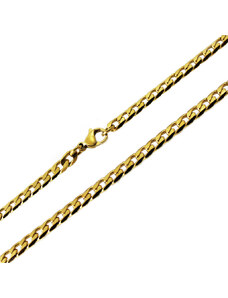 BM Jewellery Pánska zlatá reťaz 0,50 x 55 cm z chirurgickej ocele S11097053