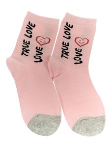 AURA.VIA Ružové ponožky TRUE LOVE