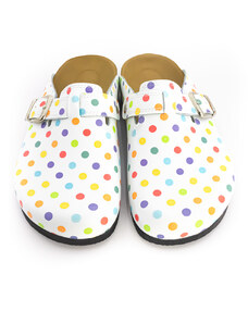 Terlik Sabo Korok/EVA komfortná a štýlová obuv farebné bodky