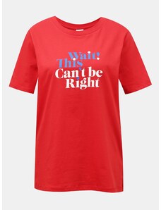 Red Women's T-shirt with print JDY Mille - Women