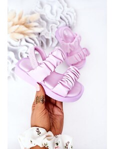 Kesi Children's sandals with drawstring purple sweetness