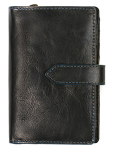 SEGALI Dámská kožená peněženka SEGALI 3743 čierna/modrá