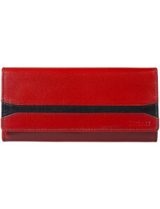 SEGALI Dámska kožená peňaženka SEGALI 2025A červená/čierna