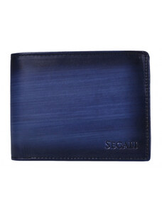 SEGALI Pánska kožená peňaženka SEGALI 929 204 030 modrá/čierna