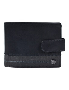 SEGALI Pánska kožená peňaženka SEGALI 951 320 005 l čierna/sivá