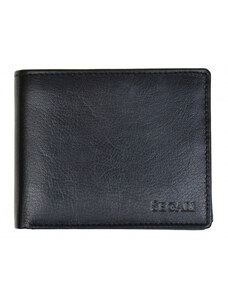 SEGALI Pánska peňaženka kožená SEGALI 7265 čierna