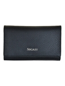 SEGALI Dámska kožená peňaženka SEGALI 7074 čierna