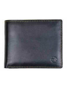 SEGALI Pánska kožená peňaženka SEGALI 7110 čierna/koňak