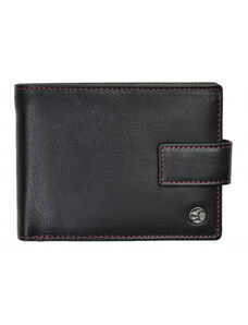 SEGALI Pánska kožená peňaženka SEGALI 907 114 2007 C čierna/červená