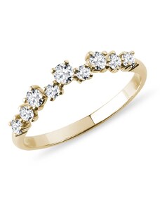 Diamantový prsteň zo žltého zlata KLENOTA K0321013