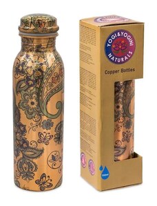 Yogi&Yogini Medená fľaša s kašmírovým vzorom