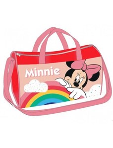 Setino Dievčenská športová / cestovná taška Minnie Mouse Disney - červená / 22 x 38 x 20 cm