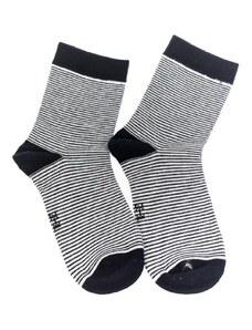 AURA.VIA Detské bielo-modré ponožky BURO