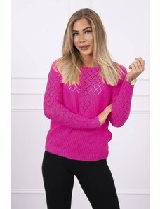Kesi Openwork sweater pink neon