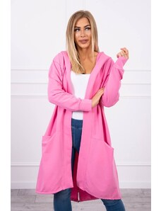 Kesi Hooded cape oversize light pink