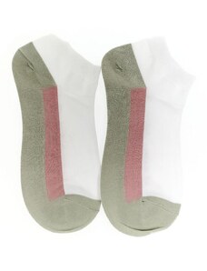 AURA.VIA Dámske bielo-zelené ponožky NIX