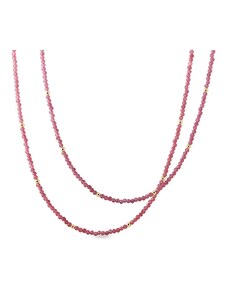 Náhrdelník z ružových turmalínov v zlate KLENOTA K8016823