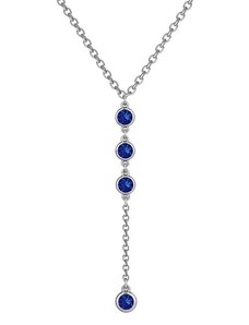 SWAROVSKI ELEMENTS Swarovski e. náhrdelník Princess, tmavo modrý sen5904