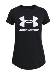 UNDER ARMOUR Dievčenské tričko UA Y Live Sportstyle Graphic SS 1361182 001 čierne