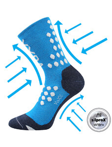 FINISH kompresné farebné športové ponožky VoXX