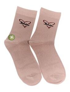 AURA.VIA Dámske ružové ponožky BAMBOO