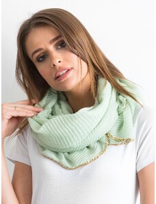 Fashionhunters Light green ethereal scarf