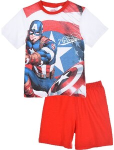 Avengers Marvel Captain America červené chlapčenské pyžamo