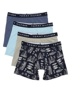 Tommy Hilfiger BOXERKY 4Pack - Limited Edition Čierna-Sivá-Modrá-Modrá