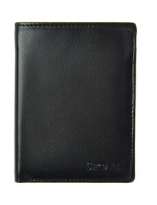 SEGALI Pánska kožená peňaženka SEGALI 7476 čierna