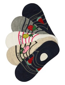 Pesail Dámske veselé skryté ponožky s ovocím YW35 - 5bal