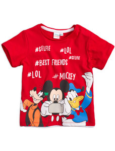 Chlapčenské tričko MICKEY MOUSE BEST FRIENDS červené