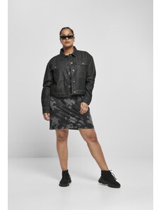 UC Ladies Women's Short Oversized Denim Jacket with Black Wash