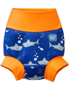 Dojčenské plavky Splash About New Happy Nappy Shark Orange M
