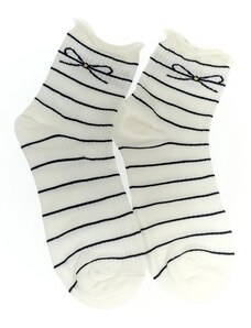 AURA.VIA Dámske biele ponožky SEEM