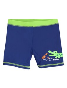 PLAYSHOES Plavecké šortky 'Krokodil' kráľovská modrá / neónovo zelená / pastelovo oranžová