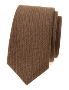 Škoricovo hnedá slim kravata Avantgard 571-55127
