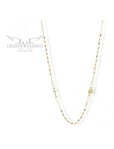 Lillian Vassago Zlatý náhrdelník LLV31-GN006RZ