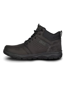 Nordblanc Čierne pánske kožené outdoorové topánky FUTURO