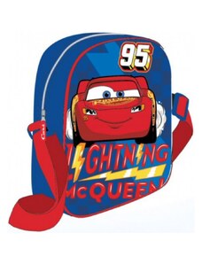 Setino Detská / chlapčenská kapsička cez rameno Autá - Lightning McQueen - 21,5 x 15,5 x 8 cm