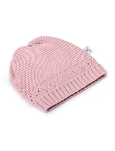 ZuMa Style Detská čiapka dievčenská zo 100% organickej bavlny - powder pink