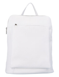 Dámsky kožený batôžtek kabelka biely - ItalY Houtel biela