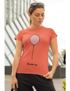 MMO Dámske tričko Dream up Vyberte farbu: Korálová, Vyberte veľkosť: XS