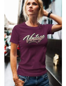 MMO Dámske tričko Vintage Vyberte farbu: Fuchsiová, Vyberte veľkosť: XS