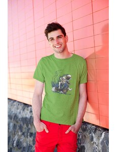 MMO Pánske tričko Astronaut na motorke Vyberte farbu: Hrášková zelená, Vyberte veľkosť: XS