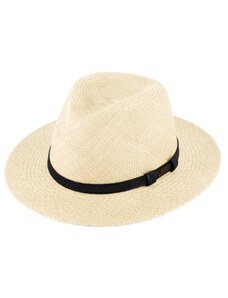Fiebig - Headwear since 1903 Letný slamený klobúk Fedora - ručne pletený - Ekvádorská panama