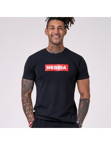 NEBBIA - Pánske tričko BASIC 593 (black)